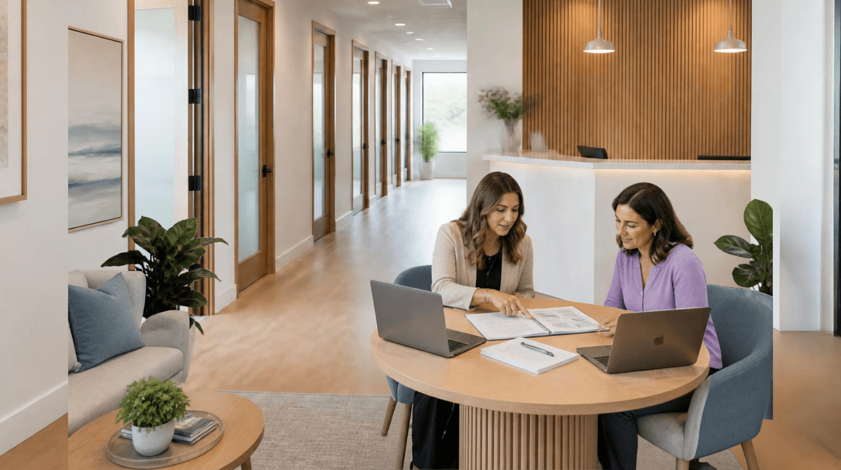 Professional clinic workspace