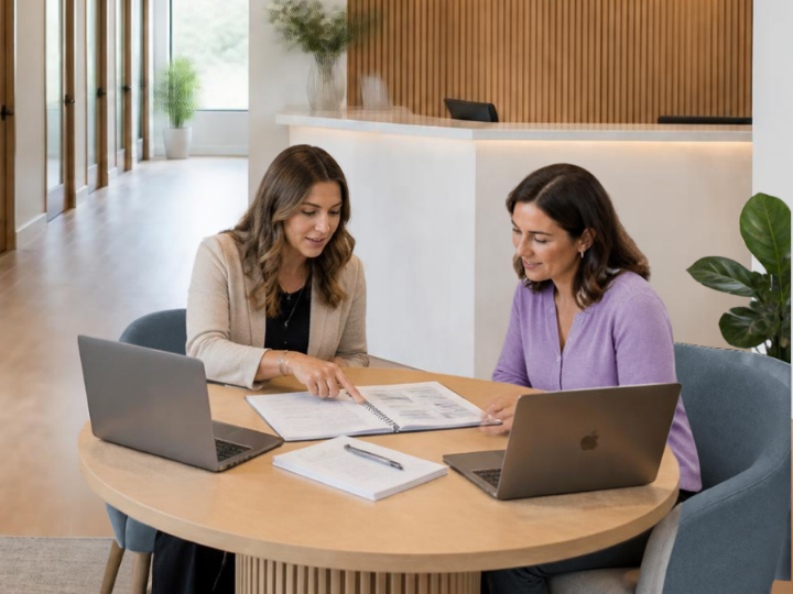Professional clinic workspace